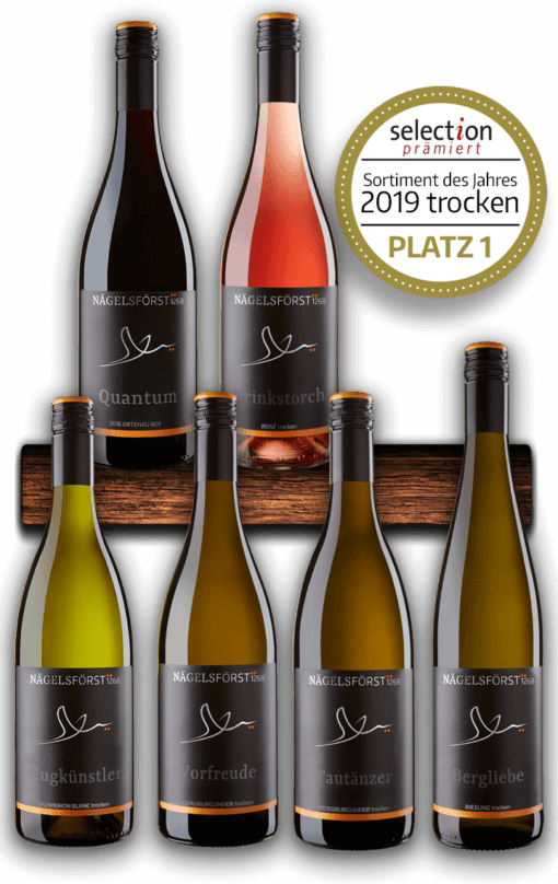 Weinsortiment des Jahres 2019 trocken